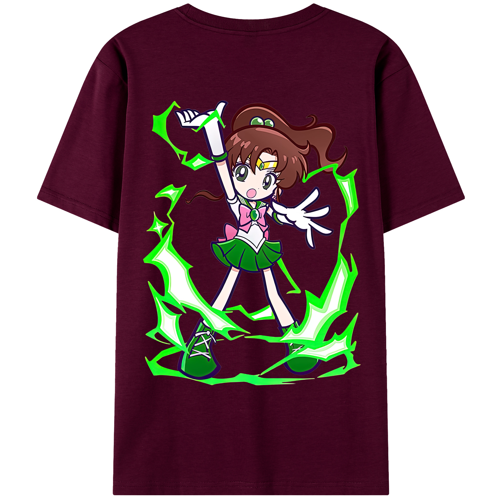 （画像用） 美少女戦士セーラームーン 木野 まこと きの まこと Sailor Moon Kino Makoto （セーラージュピター；Sailor Jupiter） レディース半袖Tシャツ(バックプリント)